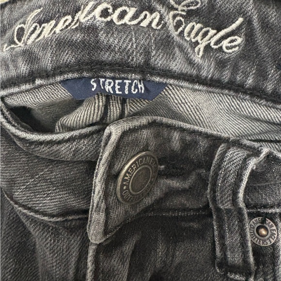 American Eagle Outfitters Women's Dark Gray Skinny stretch Jeans - Picture 3 of 4